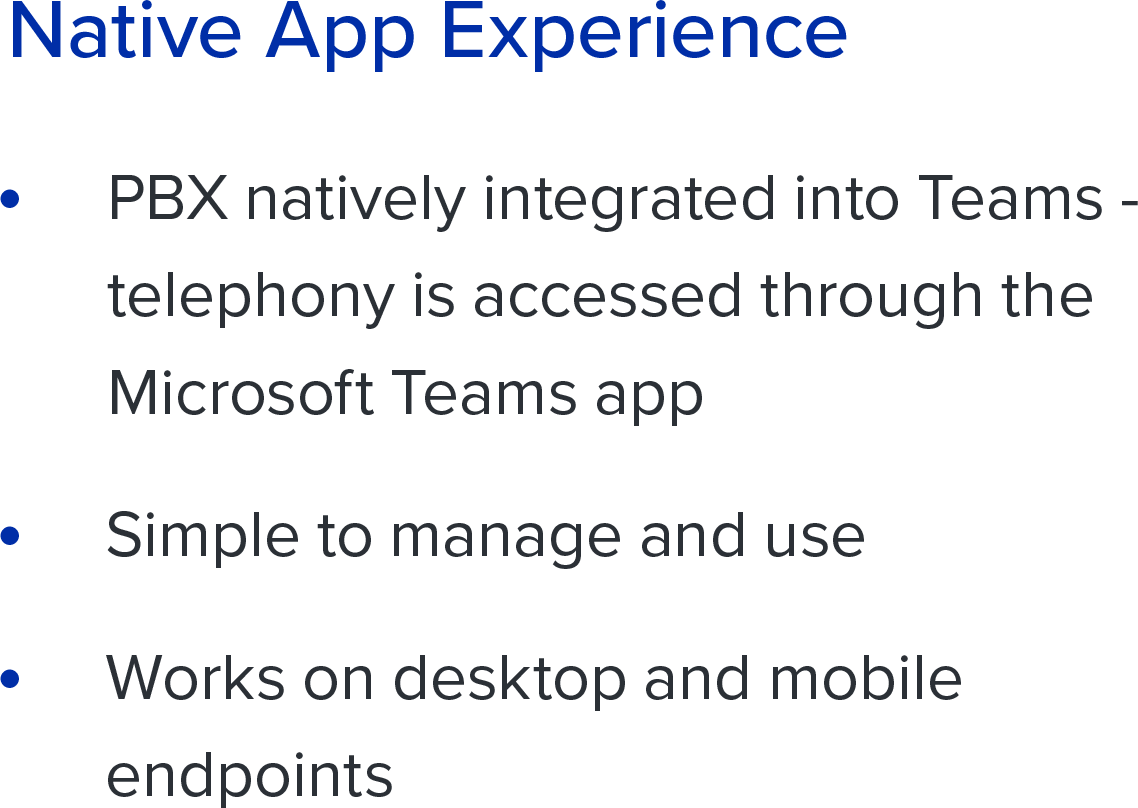 Native App Experience